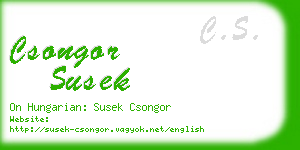 csongor susek business card